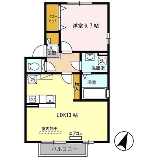 パドック B【2階】の間取り