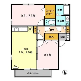 グランメール ABC【1階】の間取り