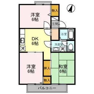 ガーデンハイツ A【2階】の間取り