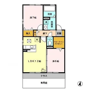 DEAR COURT I【1階】の間取り