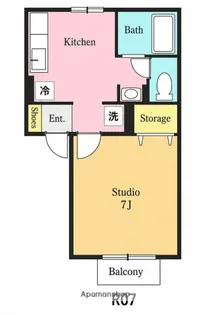プランドールA棟【2階】の間取り