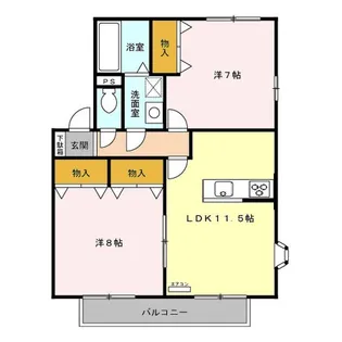 ルミエール II【2階】の間取り