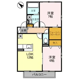 ラフィネ・ドミール 壱番館【2階】の間取り