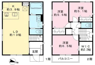 埼玉県桶川市上日出谷南2丁目【一戸建】の間取り