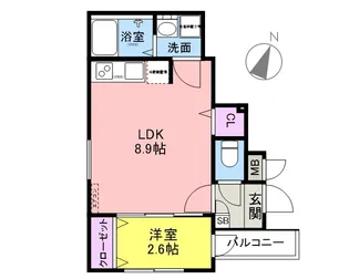 KEIAI RESIDENCE 上尾Ⅳ【3階】の間取り