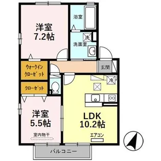 パドック A【1階】の間取り