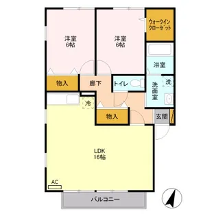 サンモール・ソシア 2【1階】の間取り