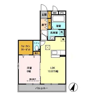 サン・クレストコート【1階】の間取り