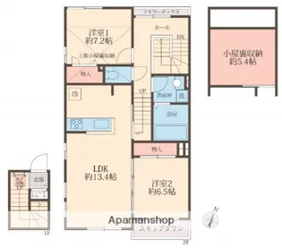 アイビスコートⅡ【2階】の間取り