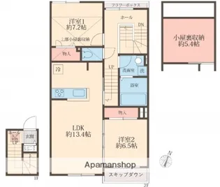 アイビスコートⅡ【2階】の間取り