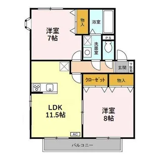 ルミエール I【2階】の間取り