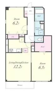 ルミエールB(埼玉)【2階】の間取り
