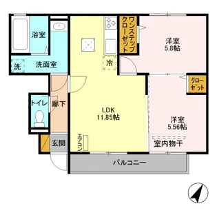 ベルクレスト I【1階】の間取り