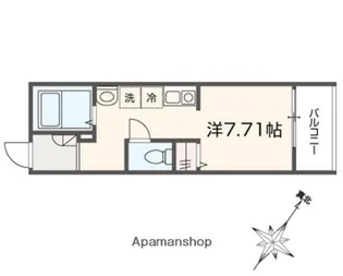 1Rの間取り画像