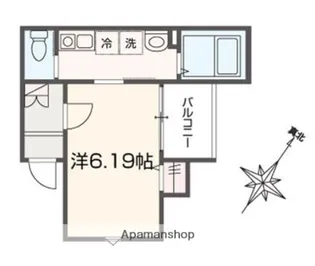 1Kの間取り画像