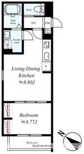 GRADUS北上尾【1階】の間取り