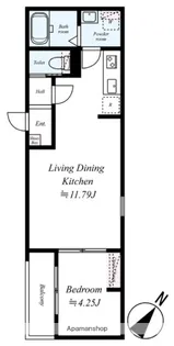 GRADUS北上尾【3階】の間取り