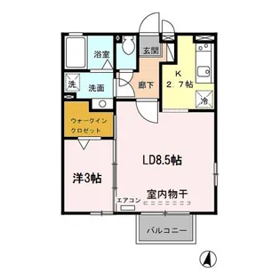 ヴィクトワール II【2階】の間取り