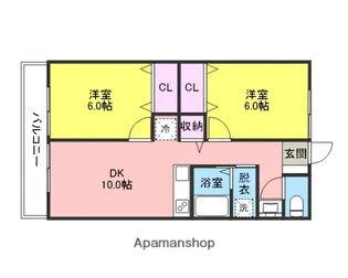 INA WING8【1階】の間取り
