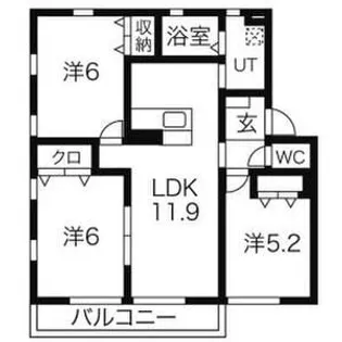 サニーコート【2階】の間取り