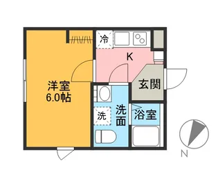 マイレジデンス上尾Ⅱ【201号室】の間取り