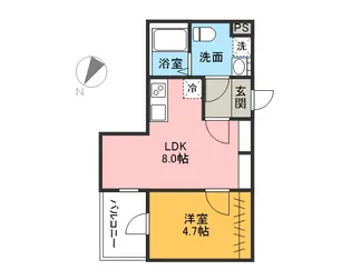 マイレジデンス上尾Ⅱ【3階】の間取り