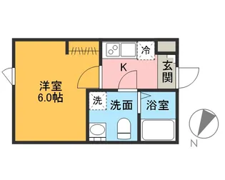 マイレジデンス上尾Ⅱ【202号室】の間取り