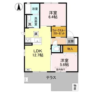 RIVAGE A【1階】の間取り