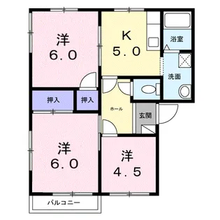 アークガーデン鴻巣B【2階】の間取り