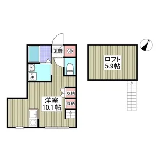 壱番館【2階】の間取り