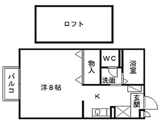 プランドール【2階】の間取り