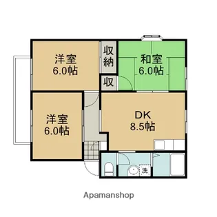 パーナプラザ【D101号室】の間取り