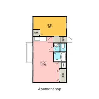 ファミーユ神明【101号室】の間取り