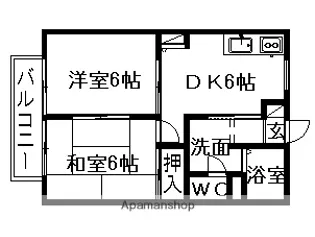 ディアス北上尾【C203号室】の間取り