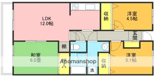 グリーンヒル上尾【405号室】の間取り