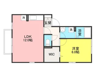 ピュアコート 壱番館【1階】の間取り