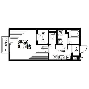 エストモナリエ【1階】の間取り