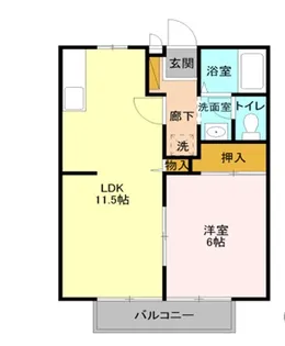 ビーライン大谷本郷【2階】の間取り