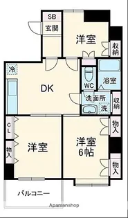 シンセリティハイツ【302号室】の間取り