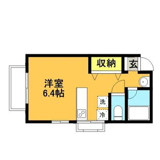 プロヴァンス二番館【105号室】の間取り