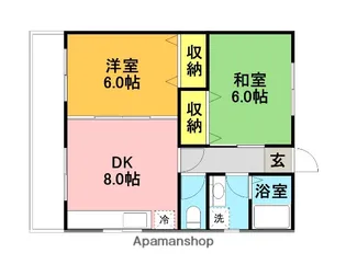 メゾン・グランシュ【2階】の間取り