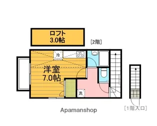エスペレC棟【202号室】の間取り