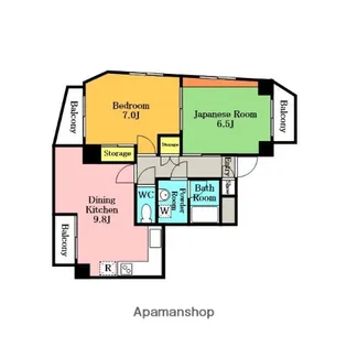 新田第9ビル【2階】の間取り
