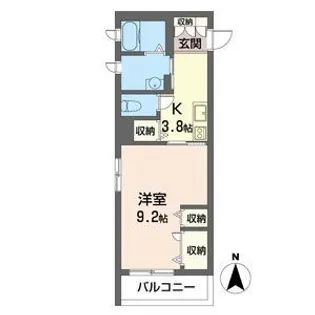 ロワゾ【302号室】の間取り