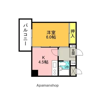 アルシュセマ【402号室】の間取り