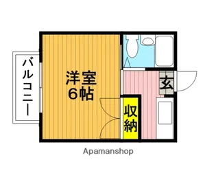 ハタノコーポレーション【202号室】の間取り