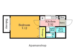 クレシェンド【103号室】の間取り