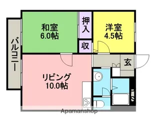 コートベルバレーⅡ【1階】の間取り