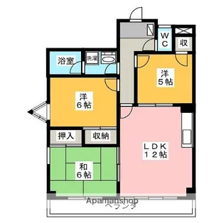 グレイスパレス【302号室】の間取り