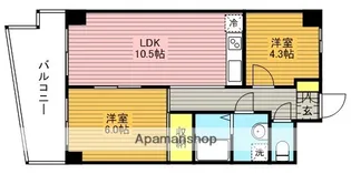 アルシュセマ【306号室】の間取り